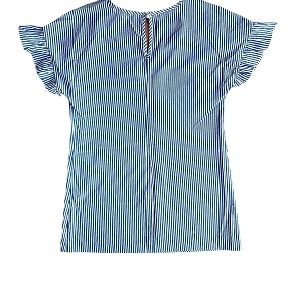 Espresso Striped Short Sleeve Dress Size M​​​​​​​ - Picture 4 of 7